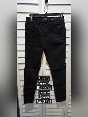Curve Appeal High-Rise Skinny Jeans — Black